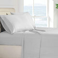 4-Piece: Stripe Smooth Textured Bedding Sheet Set by DailySale
