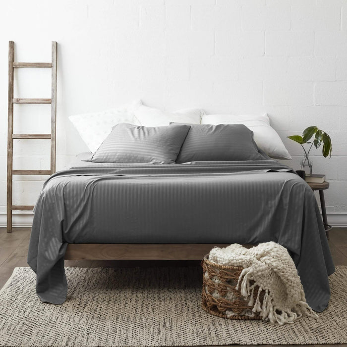 4-Piece Striped Embossed Sheet Set by DailySale