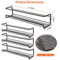 4-Piece: Wall Mount Spice Racks by DailySale