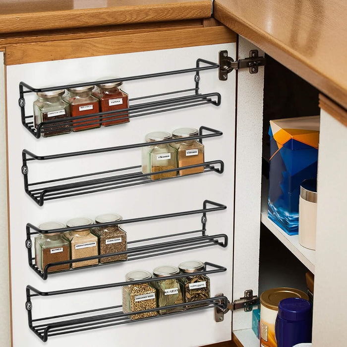 4-Piece: Wall Mount Spice Racks by DailySale