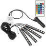 4-Pieces: 36 LEDs 12V Car Atmosphere Light Strip