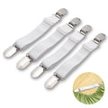 4-Pieces: Adjustable Bed Sheet Fasteners by DailySale