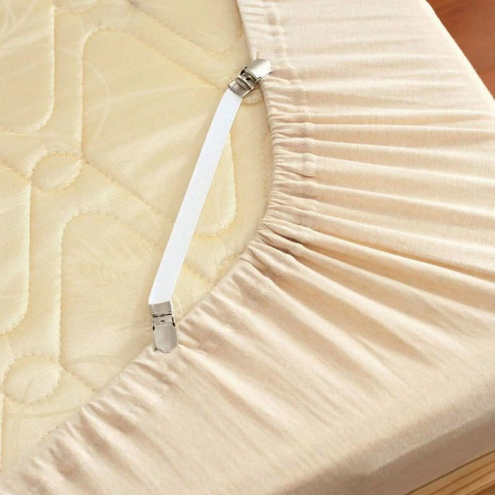 4-Pieces: Adjustable Bed Sheet Fasteners by DailySale