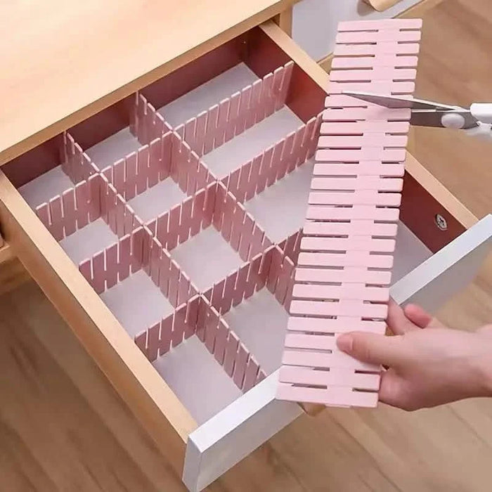 4-Pieces: Adjustable Grid Drawer Dividers by DailySale