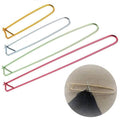 4-Pieces: Aluminum Stitch Holders Pins Knit Knitting Needles Crochet Hooks by DailySale