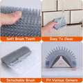 4-Pieces: Cat Self Groomer Soft Silicone Wall Corner Scratcher by DailySale