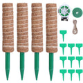 4-Pieces: Coco Coir Extendable Moss Pole for Climbing Plants by DailySale
