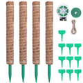 4-Pieces: Coco Coir Extendable Moss Pole for Climbing Plants by DailySale