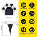 4-Pieces: Cute Paw-Shaped Solar Lawn Lights by DailySale