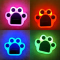 4-Pieces: Cute Paw-Shaped Solar Lawn Lights by DailySale