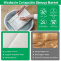 4-Pieces: Foldable Linen Clothing Storage Bin with Visible Clear Window by DailySale