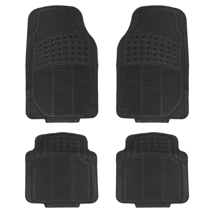 4-Pieces: Heavy Duty PVC Rubber Automotive Floor Mats with Trimmable Design by DailySale