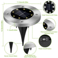 4-Pieces: Solar Powered Ground Light by DailySale