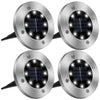 4-Pieces: Solar Powered Ground Light