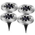 4-Pieces: Solar Powered Ground Light by DailySale