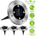 4-Pieces: Solar Waterproof Ground Light by DailySale