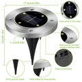 4-Pieces: Solar Waterproof Ground Light by DailySale