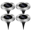 4-Pieces: Solar Waterproof Ground Light