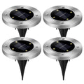 4-Pieces: Solar Waterproof Ground Light by DailySale
