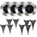4-Pieces: Solar Waterproof Ground Light by DailySale