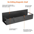 4-Pieces: Spice Rack Strong Magnetic Seasoning Storage Shelf with 8 Removable Hooks by DailySale