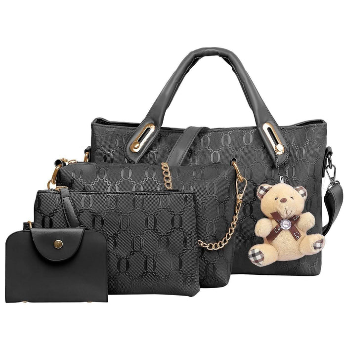 4-Pieces: Women Leather Handbag by DailySale