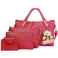 4-Pieces: Women Leather Handbag by DailySale