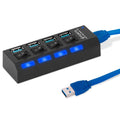 4 Port USB 3.0 Hub High Speed Adapter by DailySale