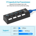 4 Port USB 3.0 Hub High Speed Adapter by DailySale