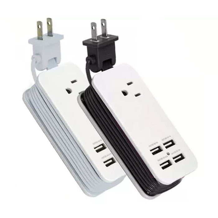 4 Port USB with Single AC Extendable Wire Charging Station by DailySale