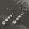 4 Row Graduated Crystal Drop Earrings
