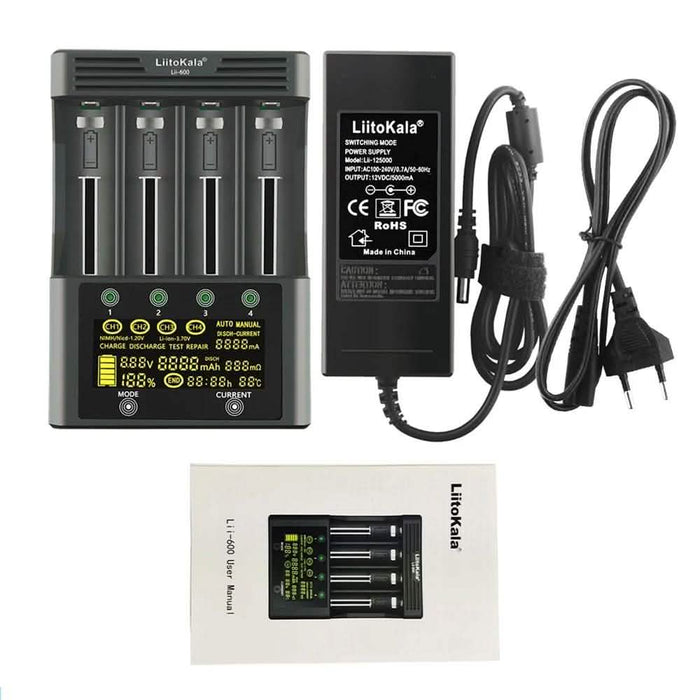 4 Slots Independent Charging Battery Charger by DailySale