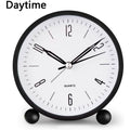 4" Super Silent Non Ticking Analog Alarm Clock with Night Light