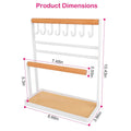4-Tier Tabletop Wooden Jewelry Display Stand by DailySale