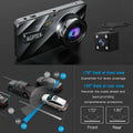 4" Vehicle 1080P Car Dashboard DVR Camera Video Recorder G-Sensor Dash Cam by DailySale