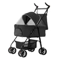 4 Wheels Pet Stroller Foldable with Removable Liner Storage Basket by DailySale