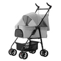 4 Wheels Pet Stroller Foldable with Removable Liner Storage Basket by DailySale