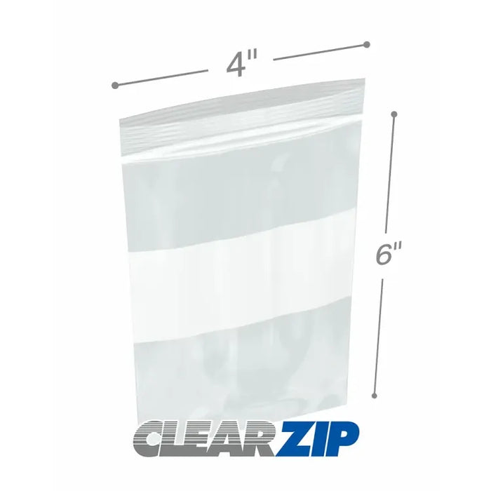 CLEAR ZIP-LOCK BAGS - 2 MIL, 4" X 6" (500 COUNT/DISPENSER) by Pasteur Pharmacy