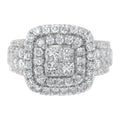 14KT White Gold Round and Princess Diamond Ring (2 1/4 cttw, H-I Color, SI1-SI2 Clarity) by Bids.com