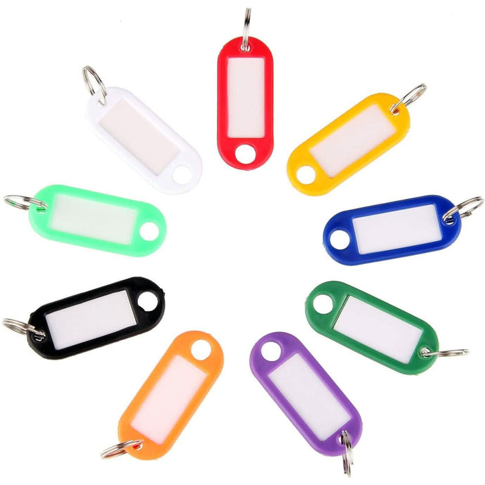 40-Pack: Uniclife Tough Plastic Key Tags with Split Ring Label Window by DailySale