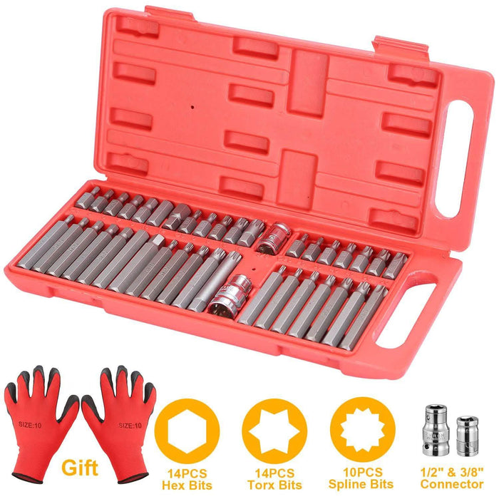 40-Pieces: Socket Bit Set Hex Torx Spine by DailySale