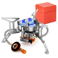 4000W Portable Camping Stove Foldable Powerful Gas Stove Backpacking Burner by DailySale