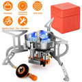 4000W Portable Camping Stove Foldable Powerful Gas Stove Backpacking Burner by DailySale