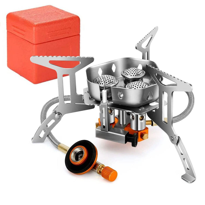 4000W Portable Camping Stove Foldable Powerful Gas Stove Backpacking Burner by DailySale