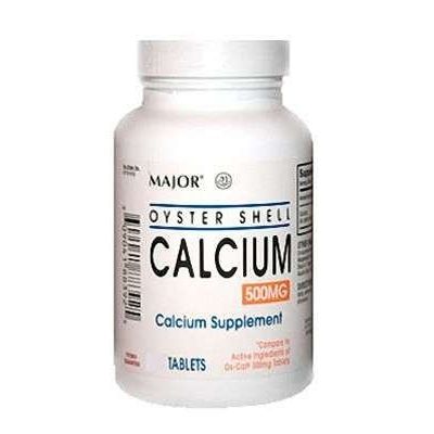 Major Oyster Shell Calcium 500 Mg With Vitamin D by Pasteur Pharmacy