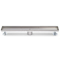 Signature Hardware Cohen 60-in Linear Shower Drain, Brushed Stainless Steel by Vanessa Jane