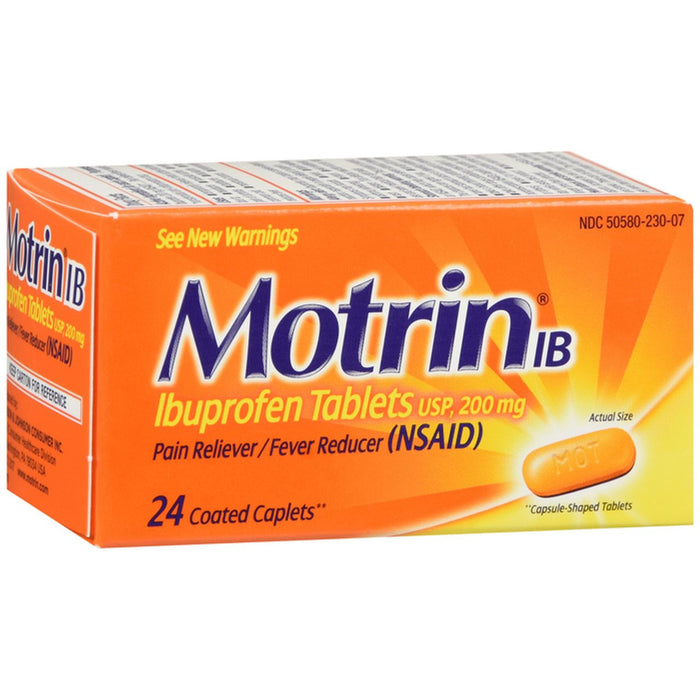 Motrin IB, Ibuprofen 200mg Tablets For Pain & Fever Relief by Pasteur Pharmacy