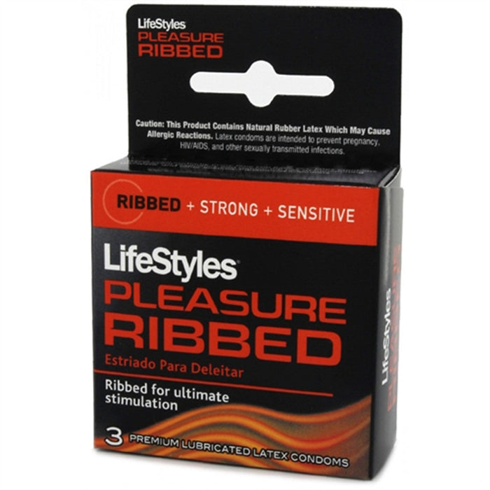 LifeStyles Ribbed Pleasure Condoms Lubricated Latex by Pasteur Pharmacy