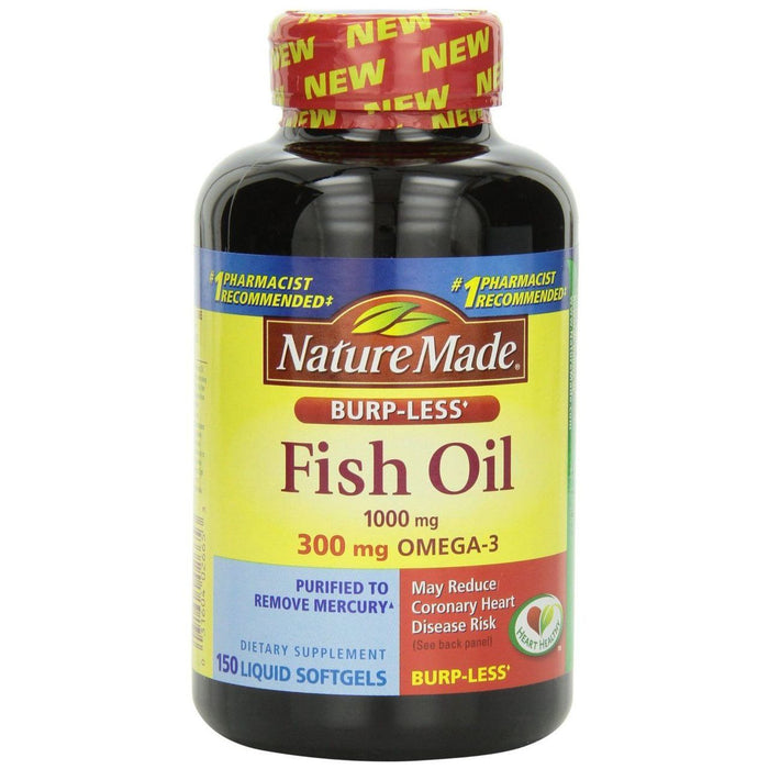 Nature Made Fish Oil 1000 Mg Dietary Supplement Liquid Softgels by Pasteur Pharmacy