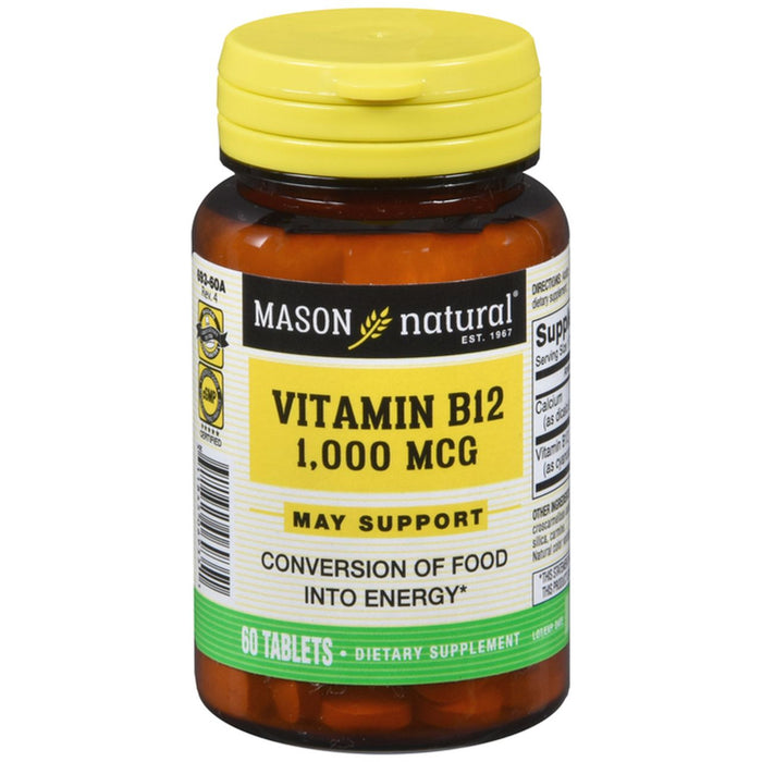 Mason Natural 1000 Mcg B-12 60 Tablets by Pasteur Pharmacy
